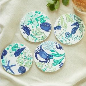 Sea Glass Ceramic Coasters